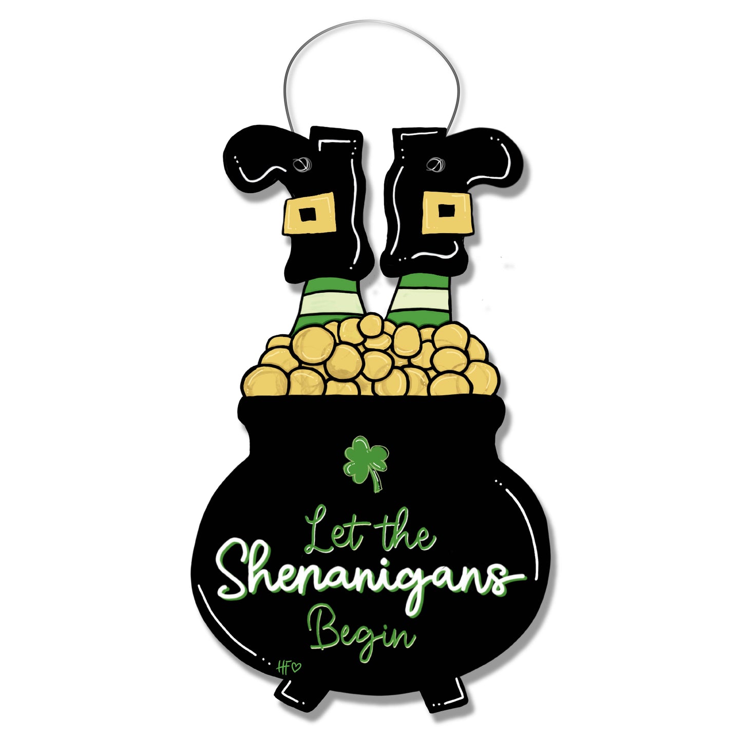 Let The Shenanigans Begin Door Hanger