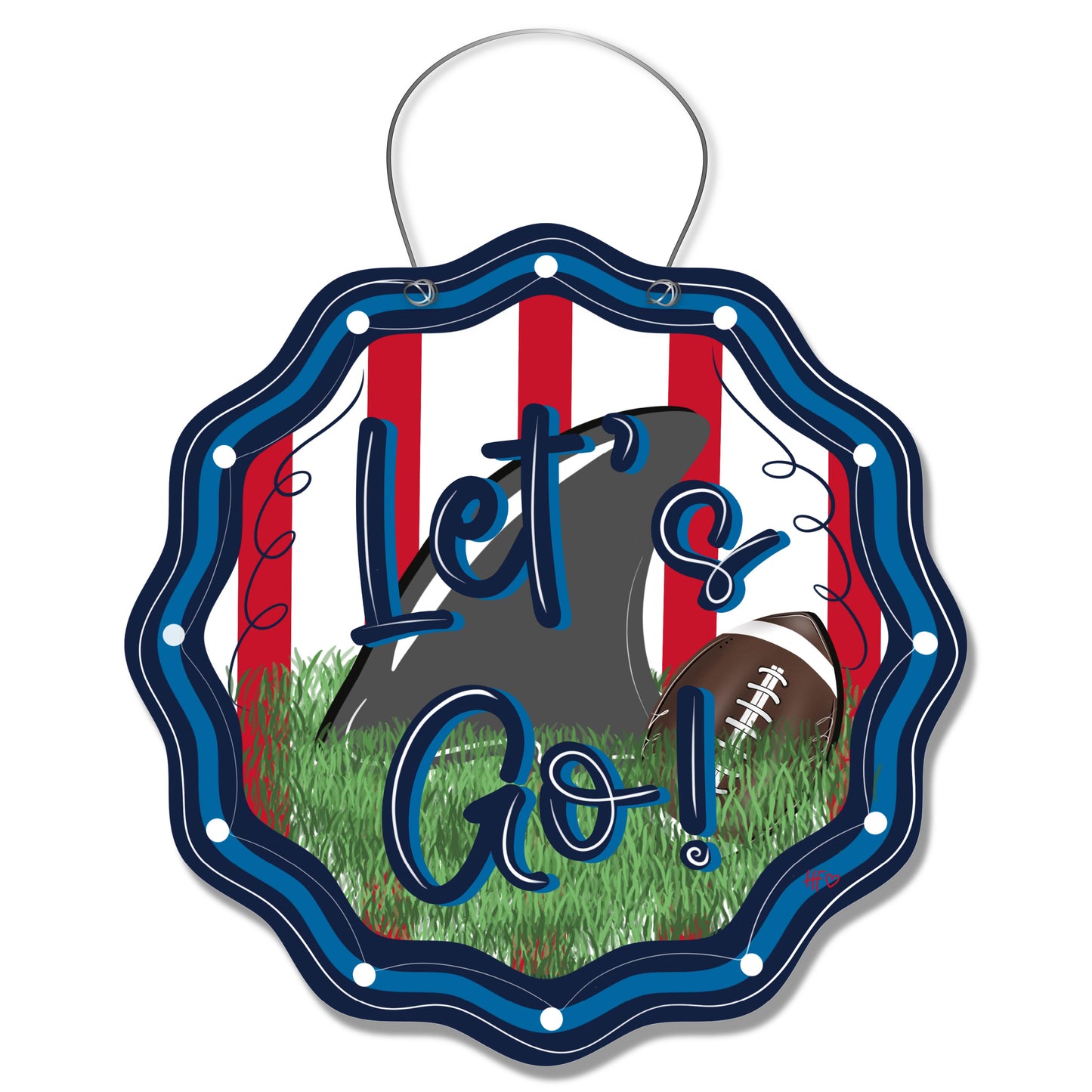 Let's Go Landshark (MISS) Door Hanger