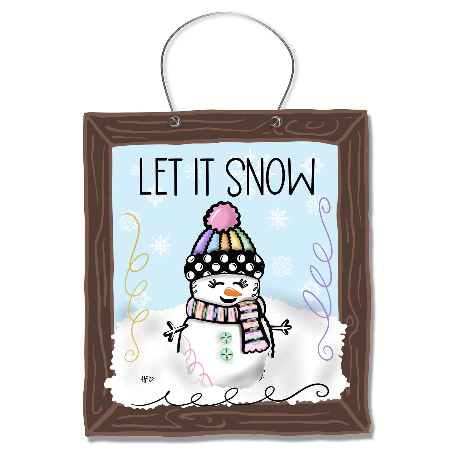 Let It Snow Door Hanger