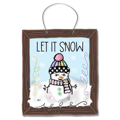 Let It Snow Door Hanger