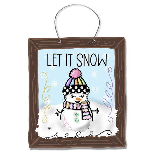 Let It Snow Door Hanger