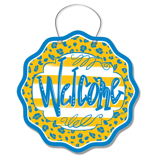 Los Angeles Leopard Welcome Door Hanger
