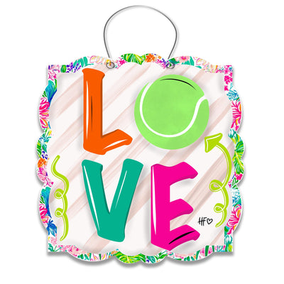 Love Tennis Door Hanger