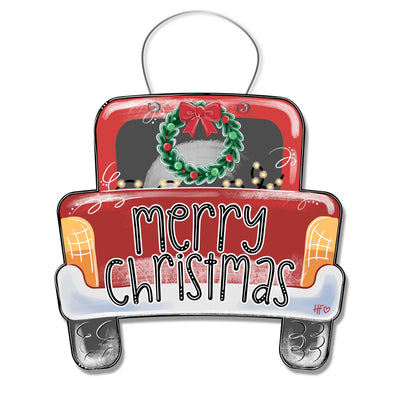 Merry Christmas Truck Door Hanger