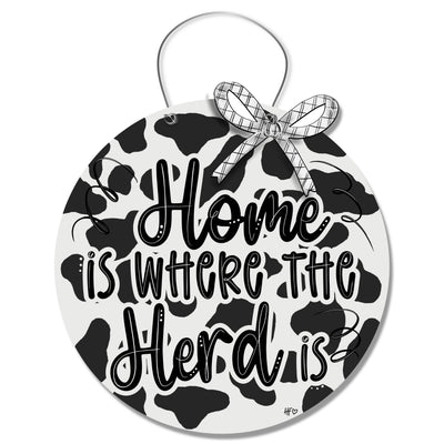 Home is Where the Herd Is Door Hanger