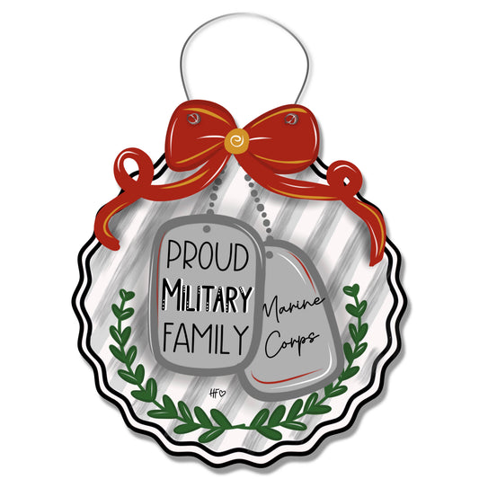 Marine Corps Dog Tags Door Hanger