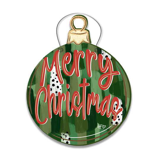 Merry Christmas Ornament Door Hanger