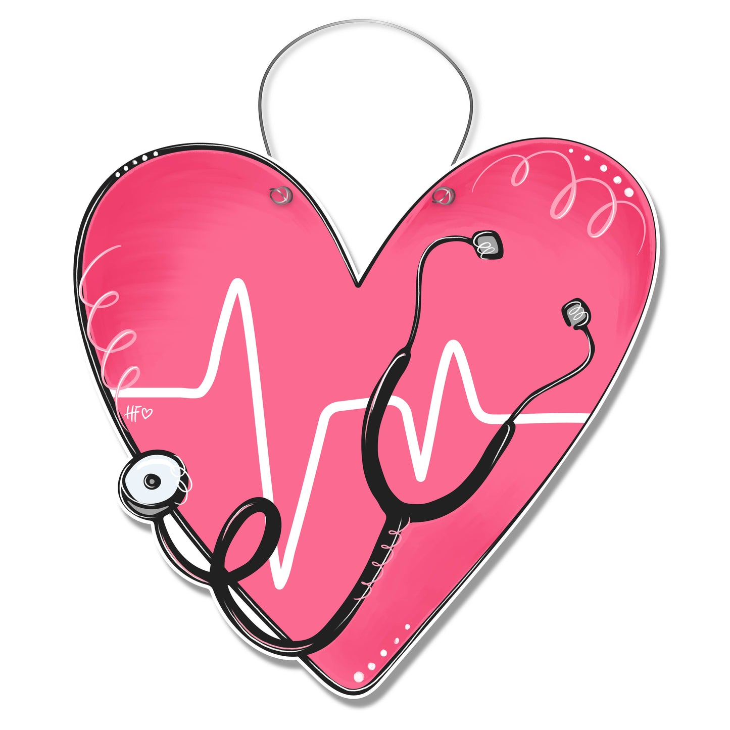 Nursing Heart Door Hanger
