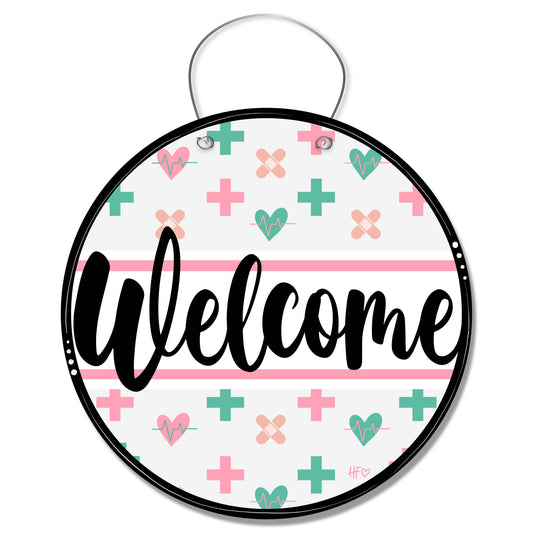 Nursing Welcome Board Door Hanger