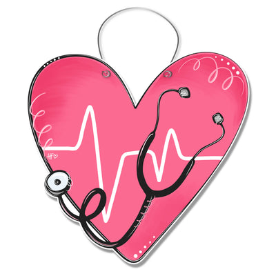 Nursing Heart Door Hanger