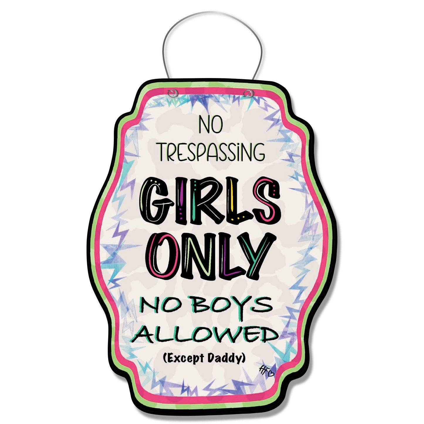 No Boys Allowed (Girls Room) Door Hanger