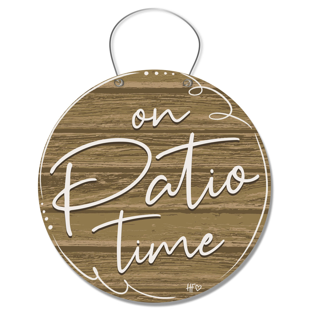 On Patio Time Door Hanger
