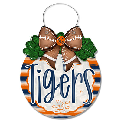 Orange Navy City Door Hanger