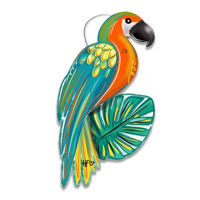 Tropical Parrot (Facing Right) Double Door Hanger