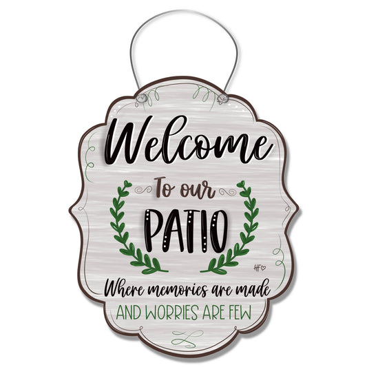 Patio Memories Door Hanger