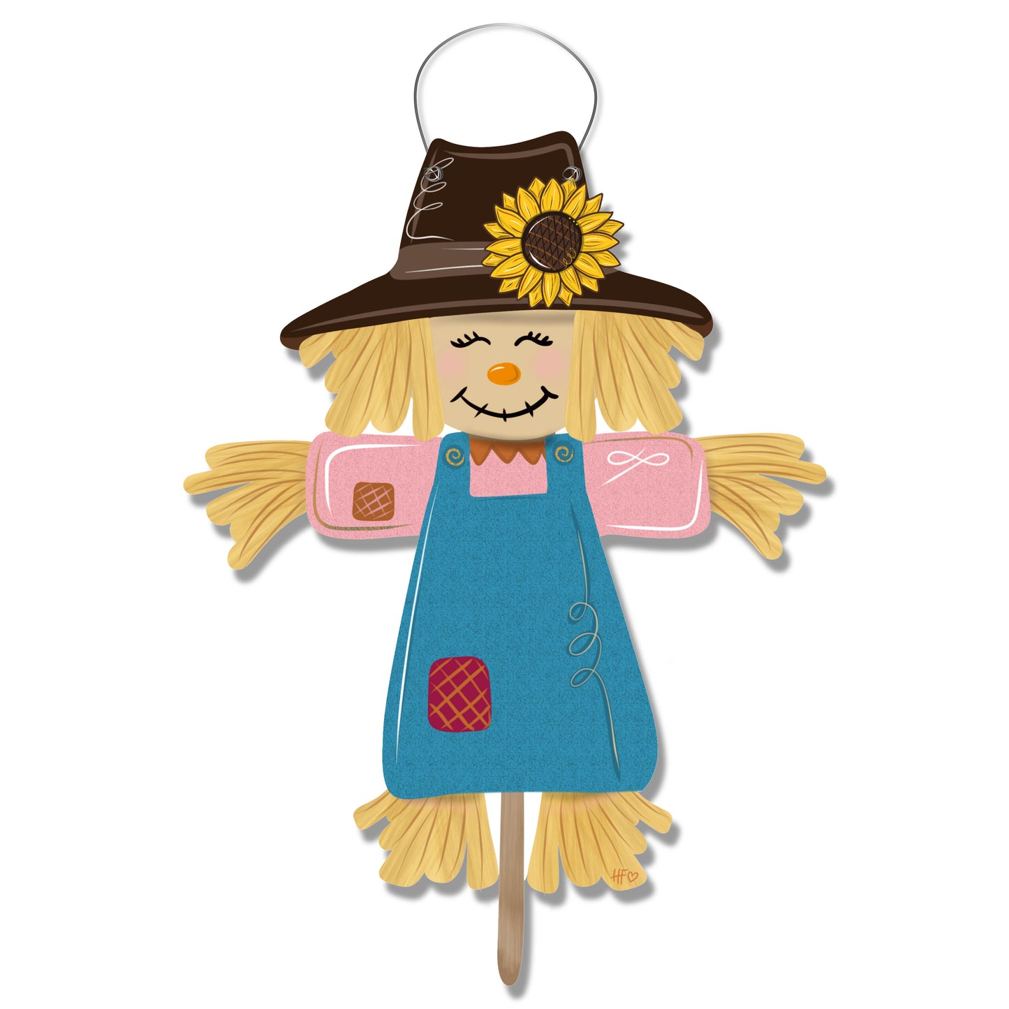 Patty the Scarecrow Fall Door Hanger