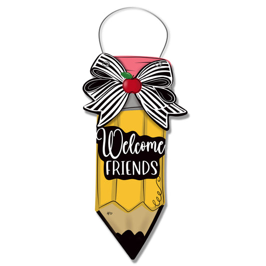 Pencils and Smiles Door Hanger