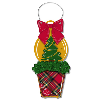 Plaid and Pine Door Hanger