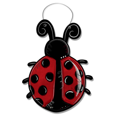 Polka Dot Ladybug Door Hanger