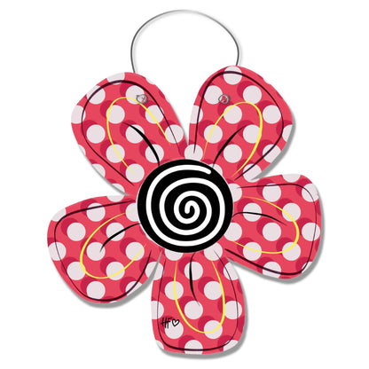 Polkadot Daisy Door Hanger