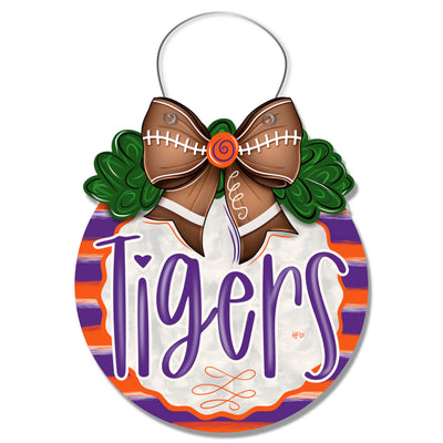 Purple Orange City Door Hanger
