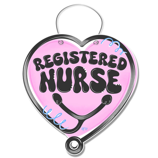 Registered Nursing Heart Door Hanger