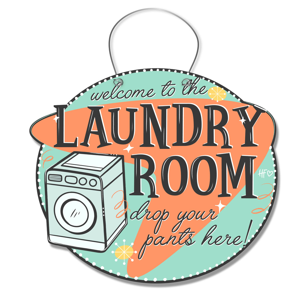 Retro Laundry Room Hanger