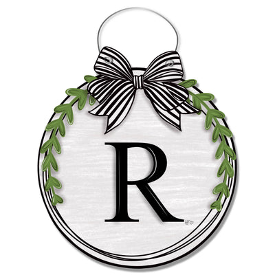 Minimalist Monogram Single Letter Door Hanger