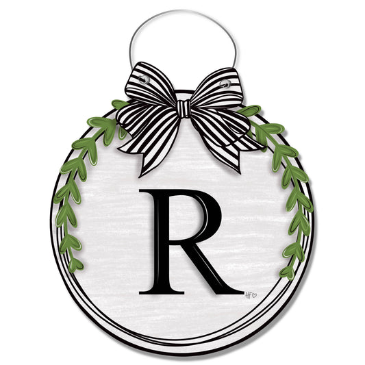 Minimalist Monogram Single Letter Door Hanger