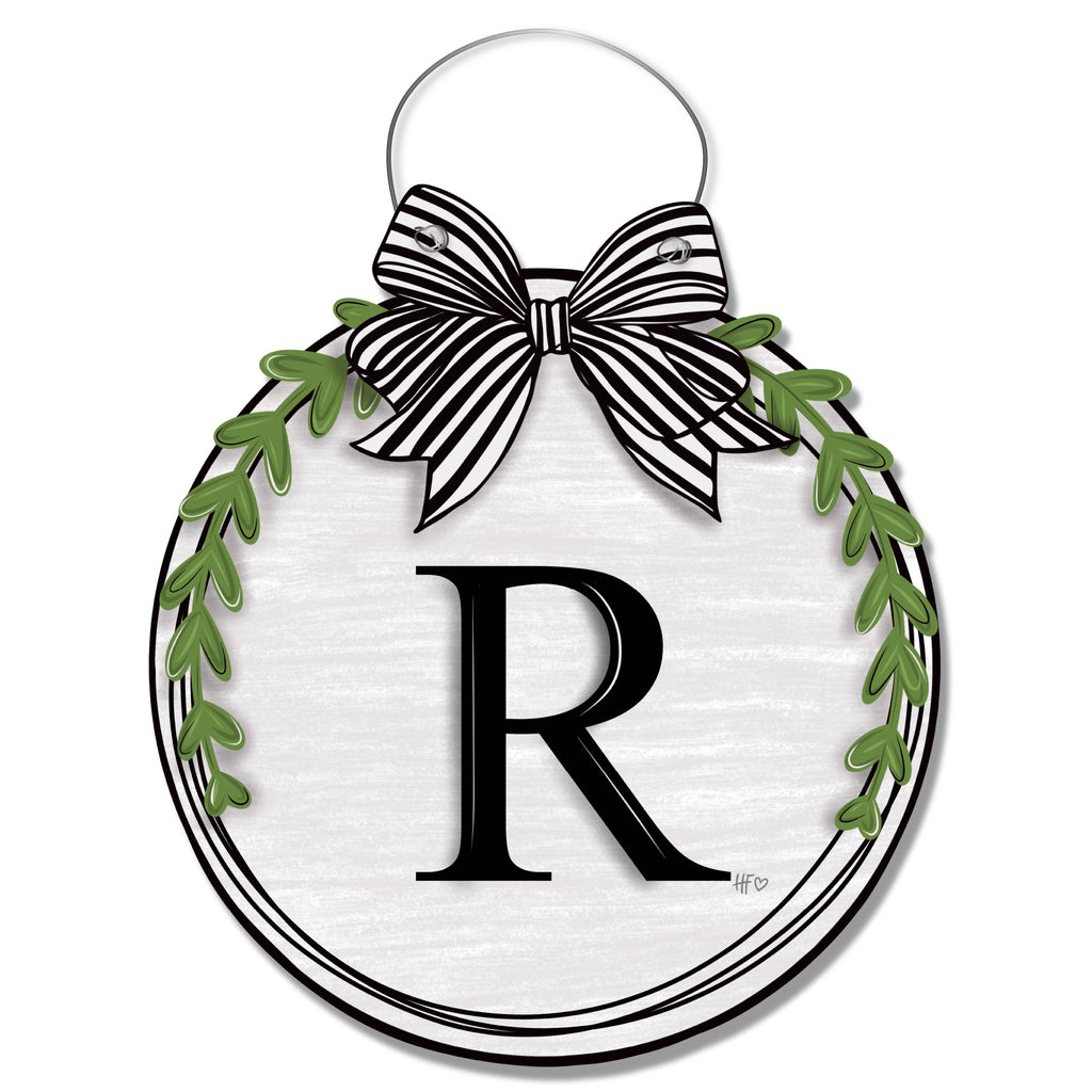 Minimalist Monogram Single Letter Door Hanger