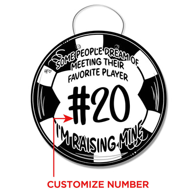 Soccer Favorite Player (CUSTOM) Door Hanger