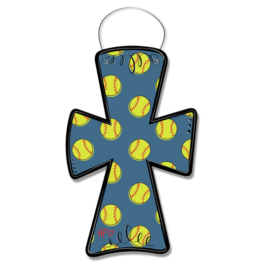 Softball Cross Door Hanger