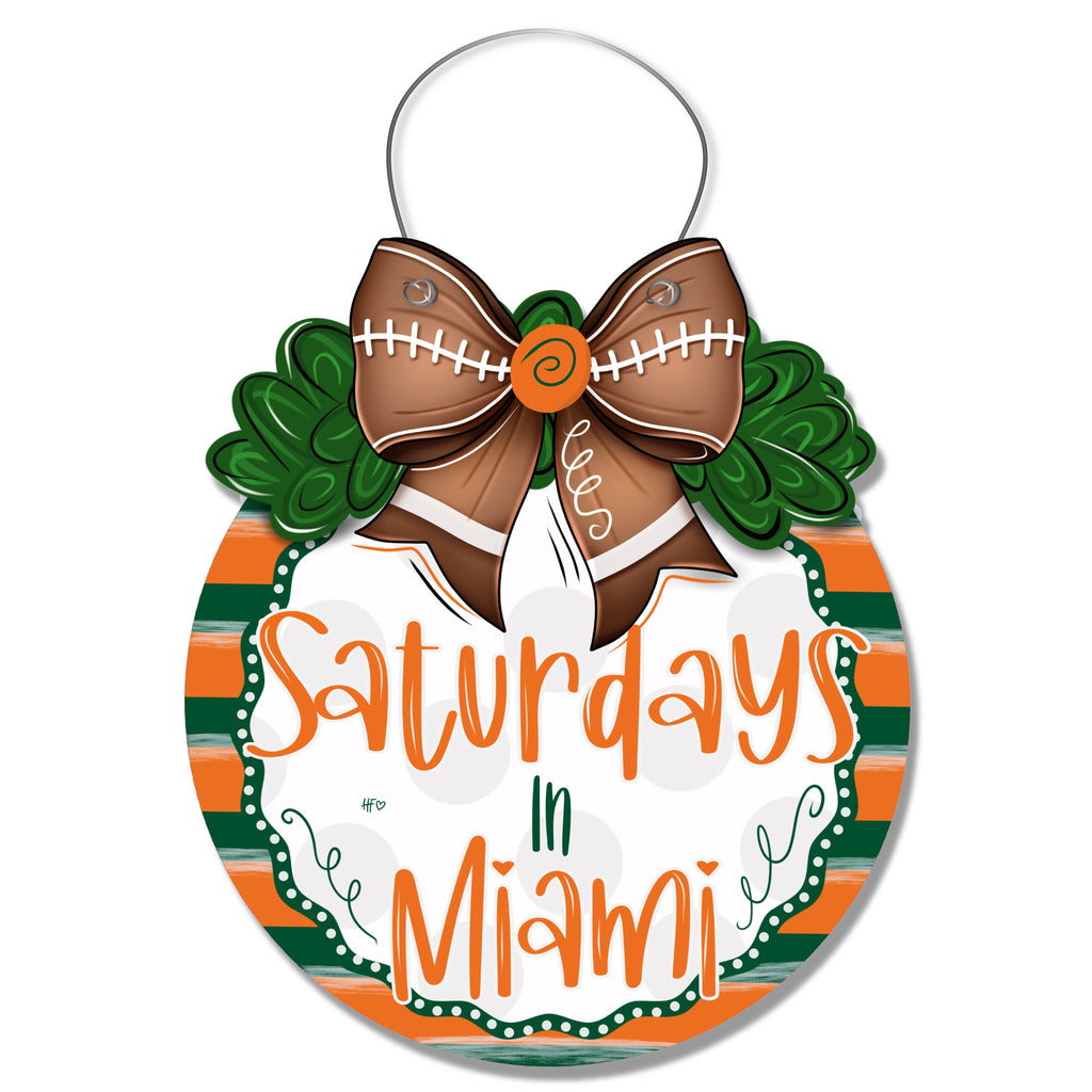 Saturdays in Miami Door Hanger