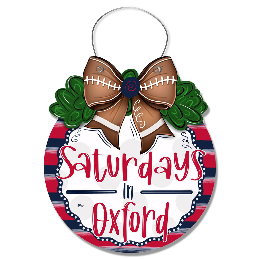 Saturdays in Oxford Door Hanger