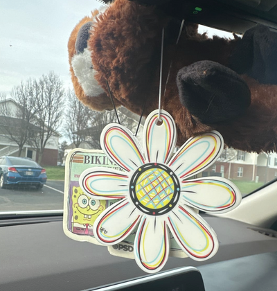 Spring Daisy Rearview Mirror Charm