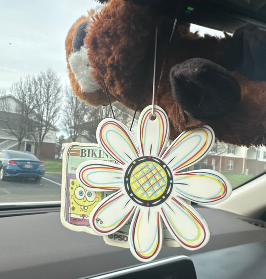 Spring Daisy Rearview Mirror Charm