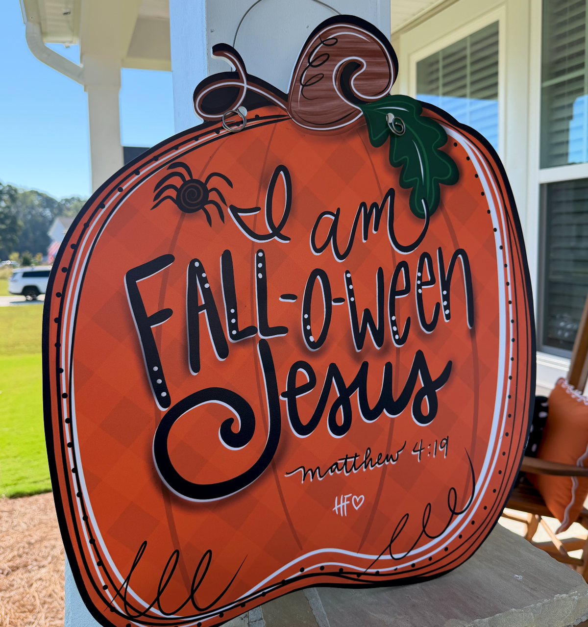 I am FALL-O-WEEN JESUS Pumpkin
