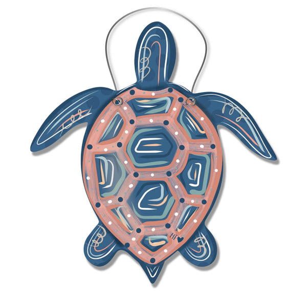 Sun Washed Sea Turtle Door Hanger