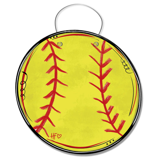 Softball Door Hanger