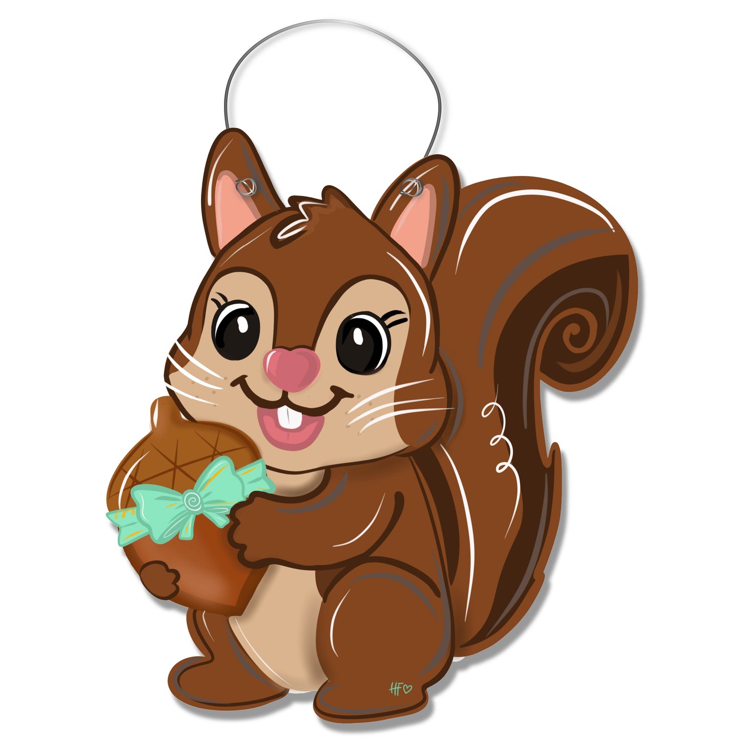 Cute Squirrel Door Hanger