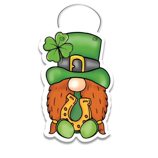 Lucky Leprechaun Horseshoe Door Hanger