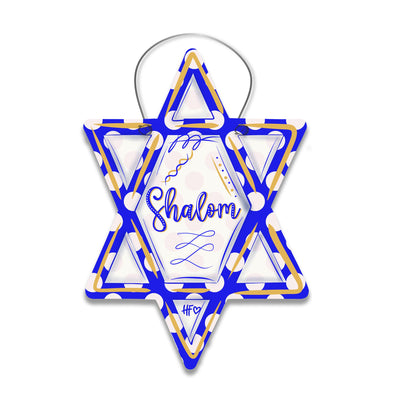 Star of David Shalom Door Hanger