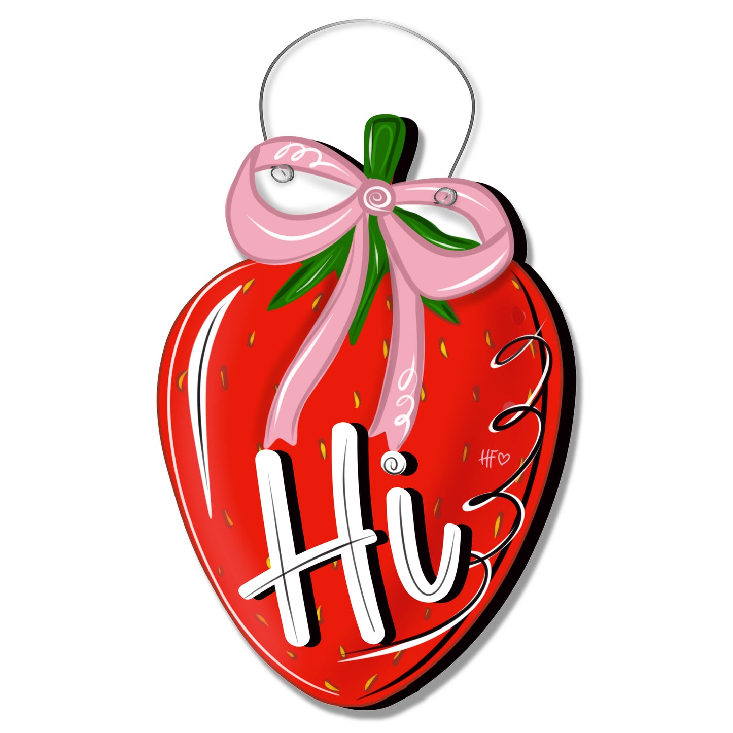 Strawberry Hi Door Hanger