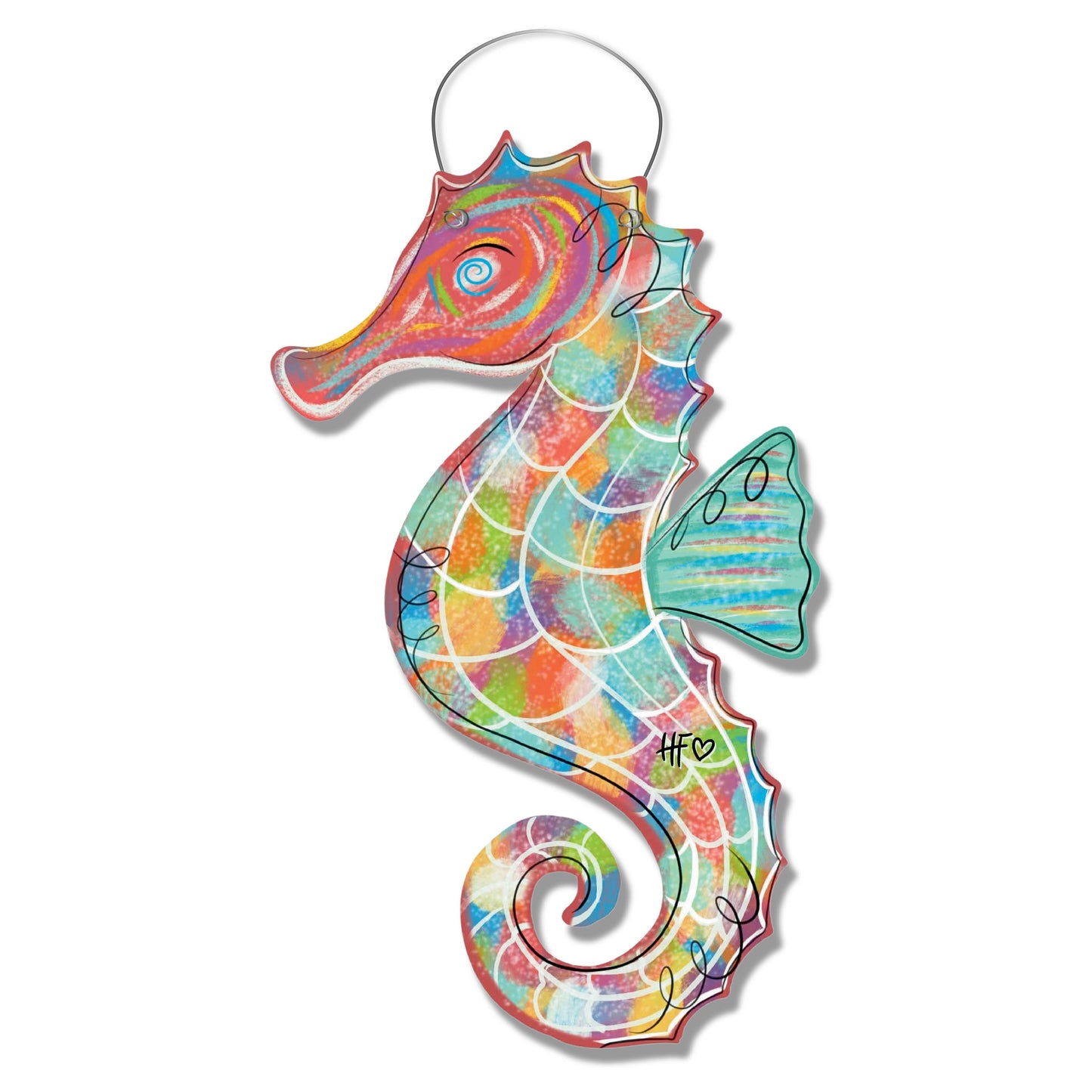 Summer Seahorse Door Hanger