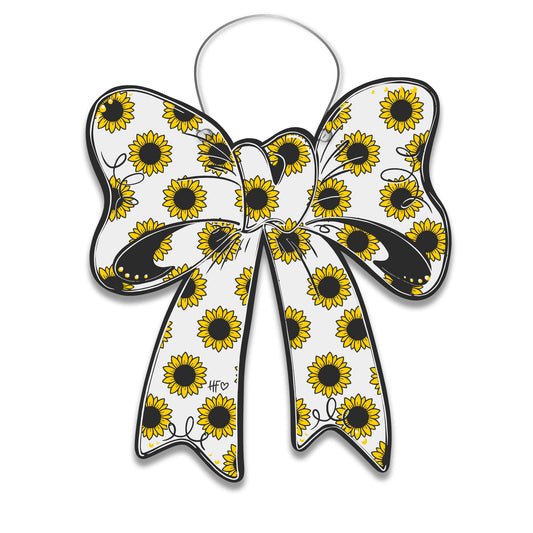 Sunflower Bow Door Hanger