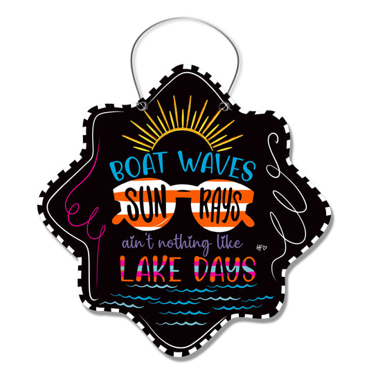 Sun Rays and Lake Days Door Hanger