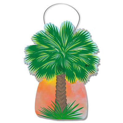 Sunset Palm Tree Door Hanger