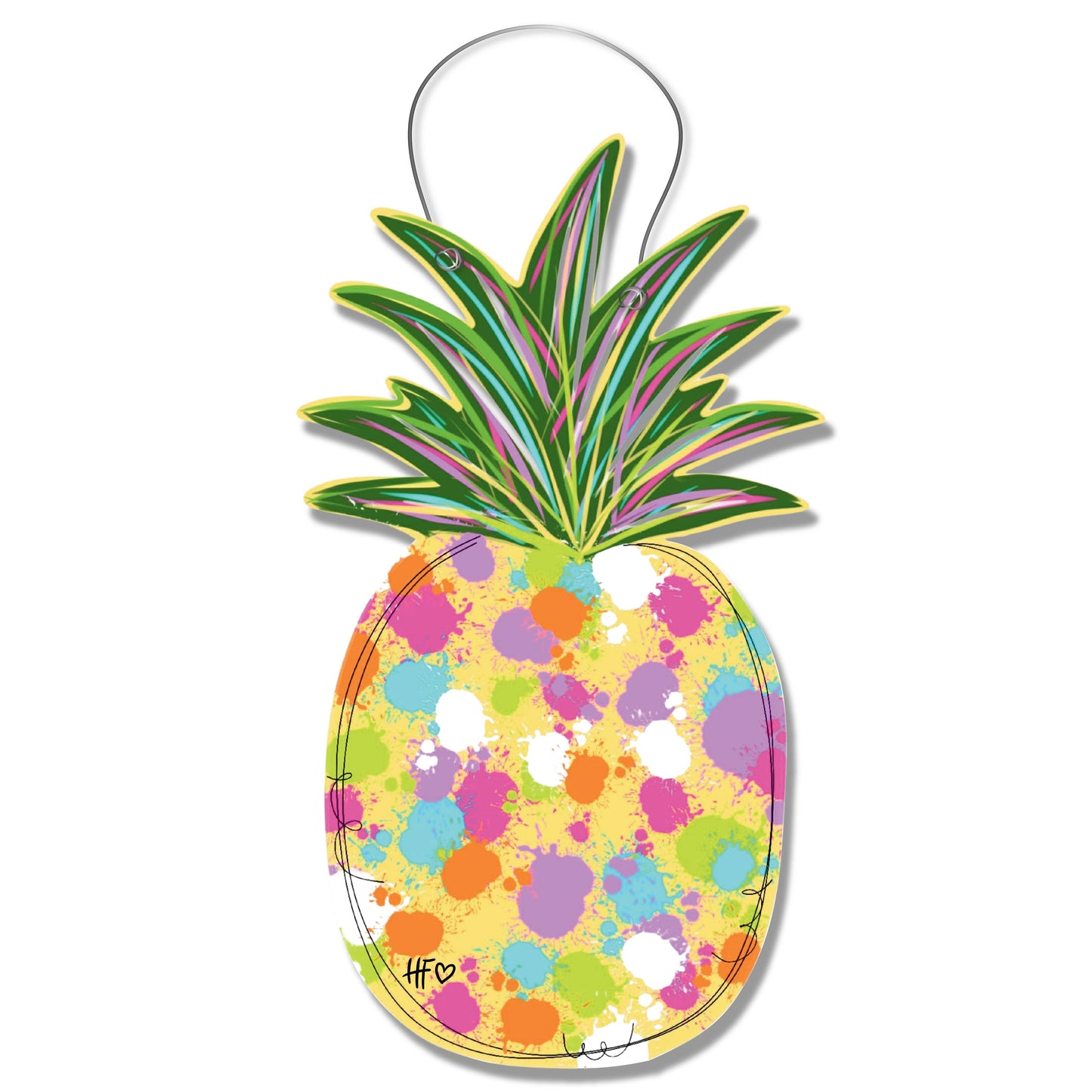Sweet Splash Pineapple Door Hanger