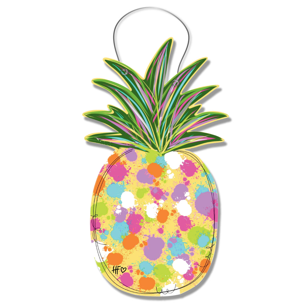 Sweet Splash Pineapple Door Hanger