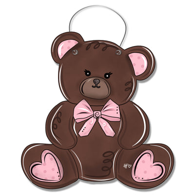 Teddy Bear Valentines Door Hanger